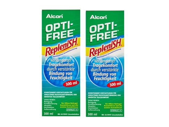 OPTI FREE RepleniSH Duopack (2 X 300ml inkl. Behälter)