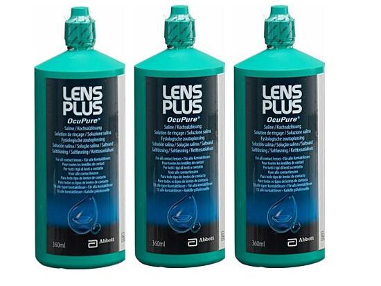 Lens Plus OcuPure Kochsalzlösung 3 x 360 ml