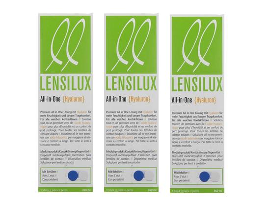 Lensilux All-in-One Hyaluron 3 x 360ml inkl. 3Behälter