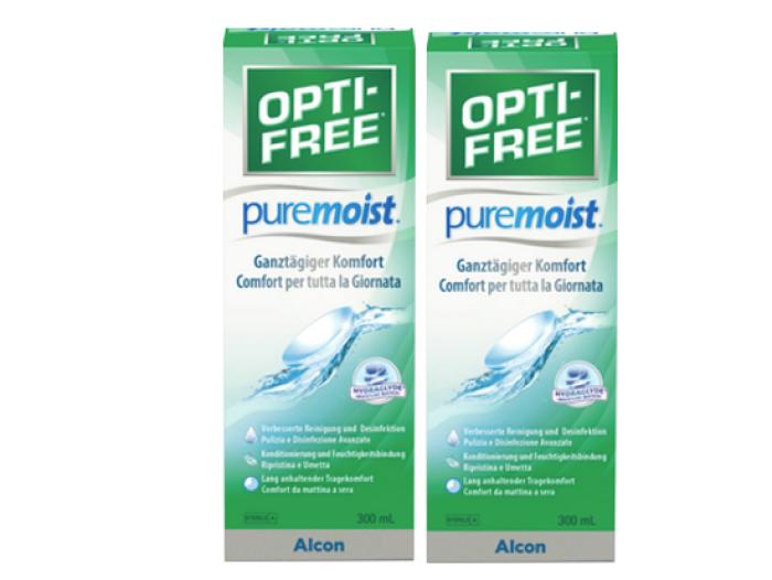 OPTI FREE pure moist Duopack (2 x 300ml inkl. Behälter)