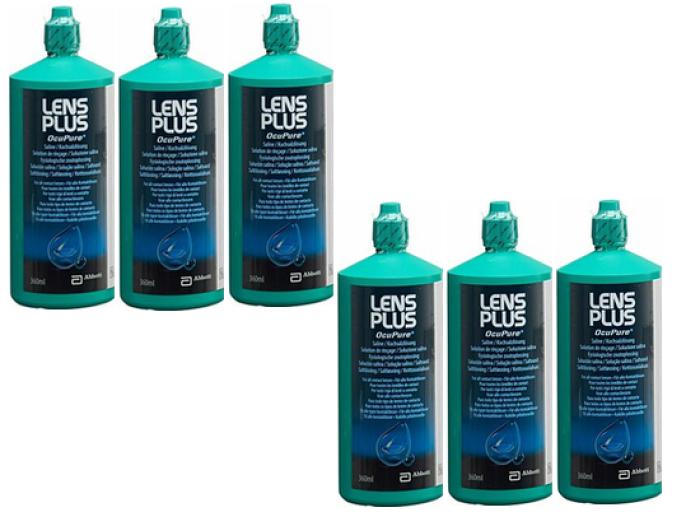 Lens Plus OcuPure Kochsalzlösung 6 x 360 ml